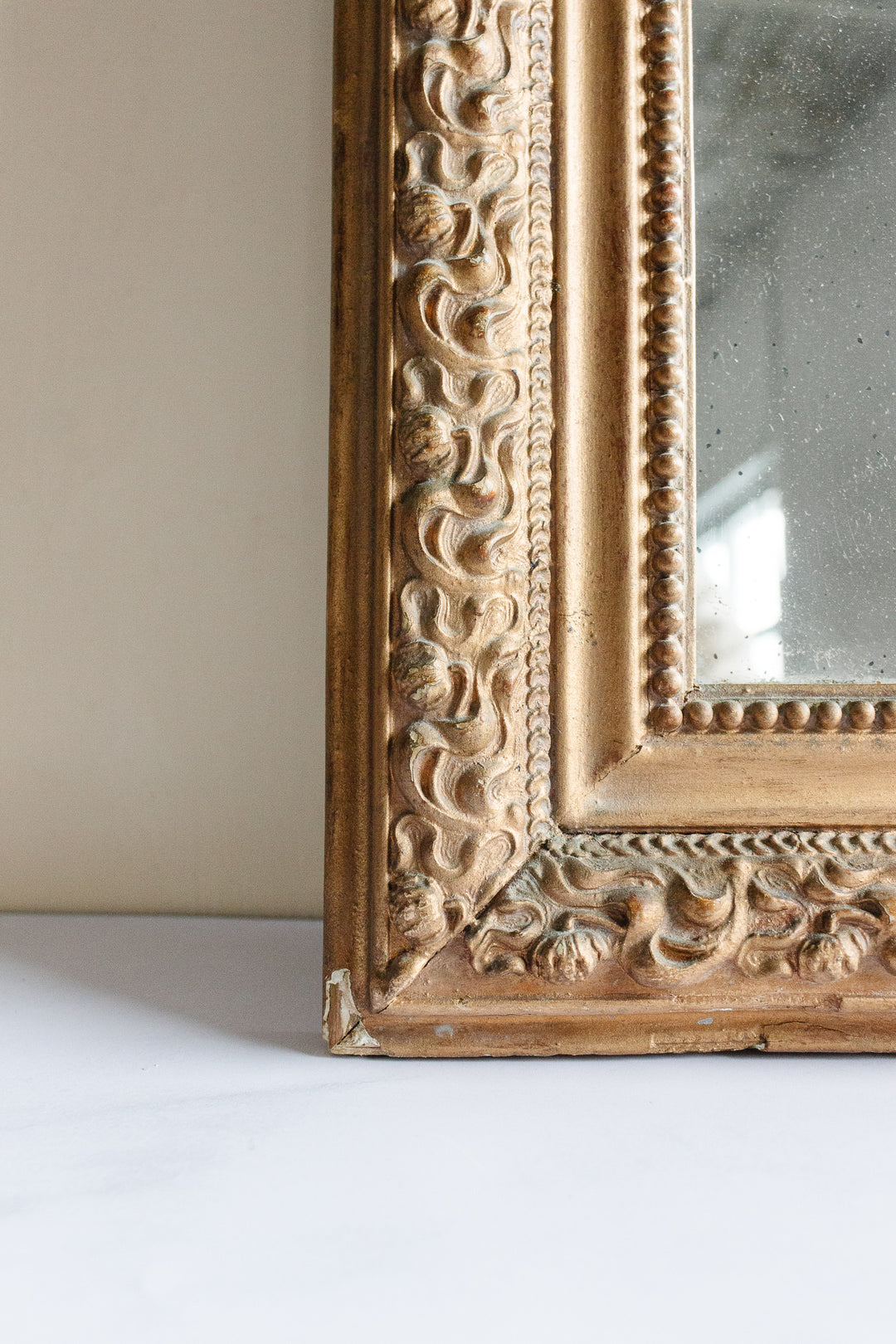 turn of the century bronze louis philippe mirror