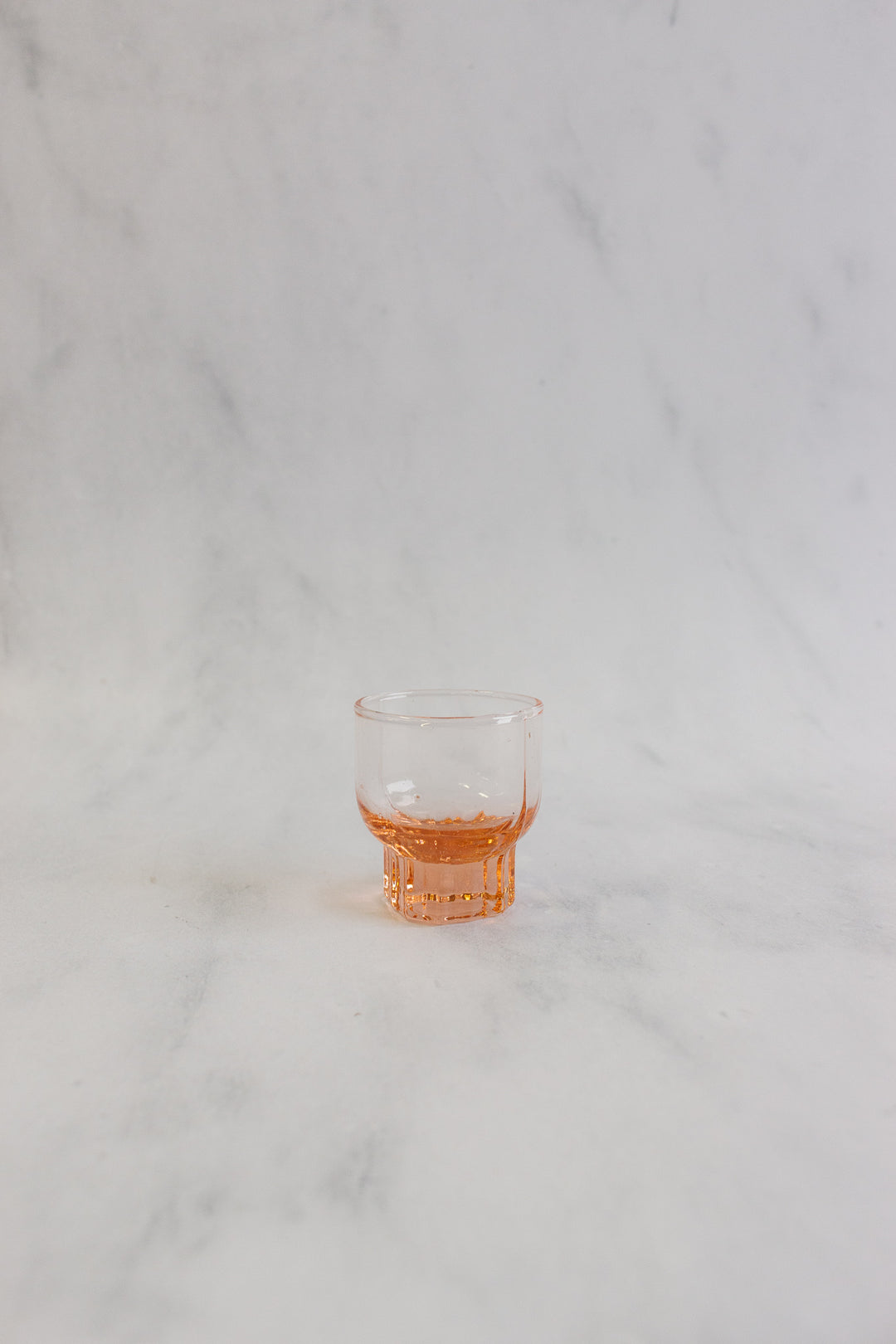 vintage French pink glass decanter set