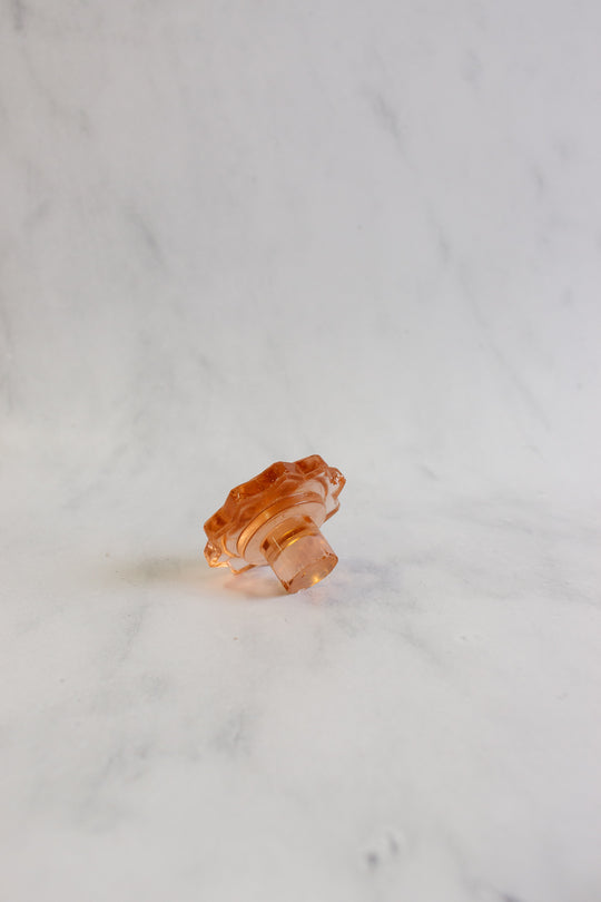 vintage French pink glass decanter set