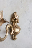 antique French gilt ormolu wall sconce, set of two