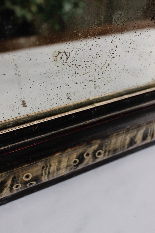 antique French louis philippe mirror, faux tortoise shell