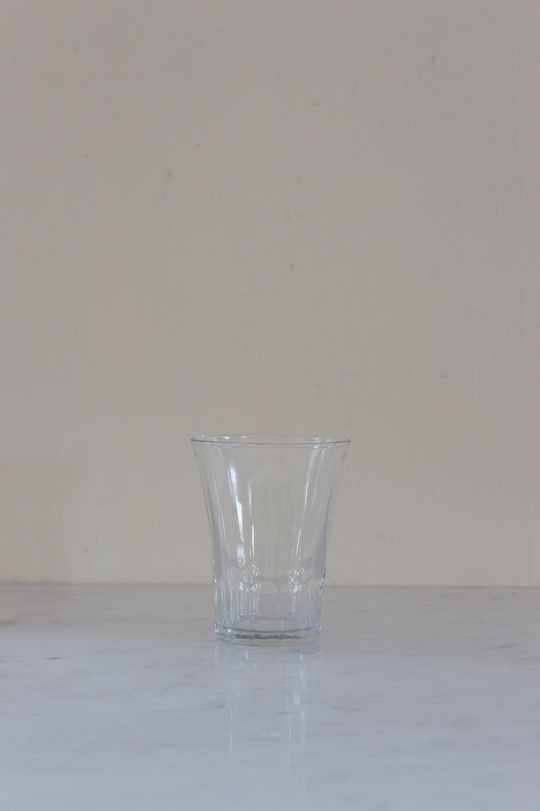 trio of vintage french juice glasses