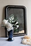 antique French louis philippe mirror, faux tortoise shell