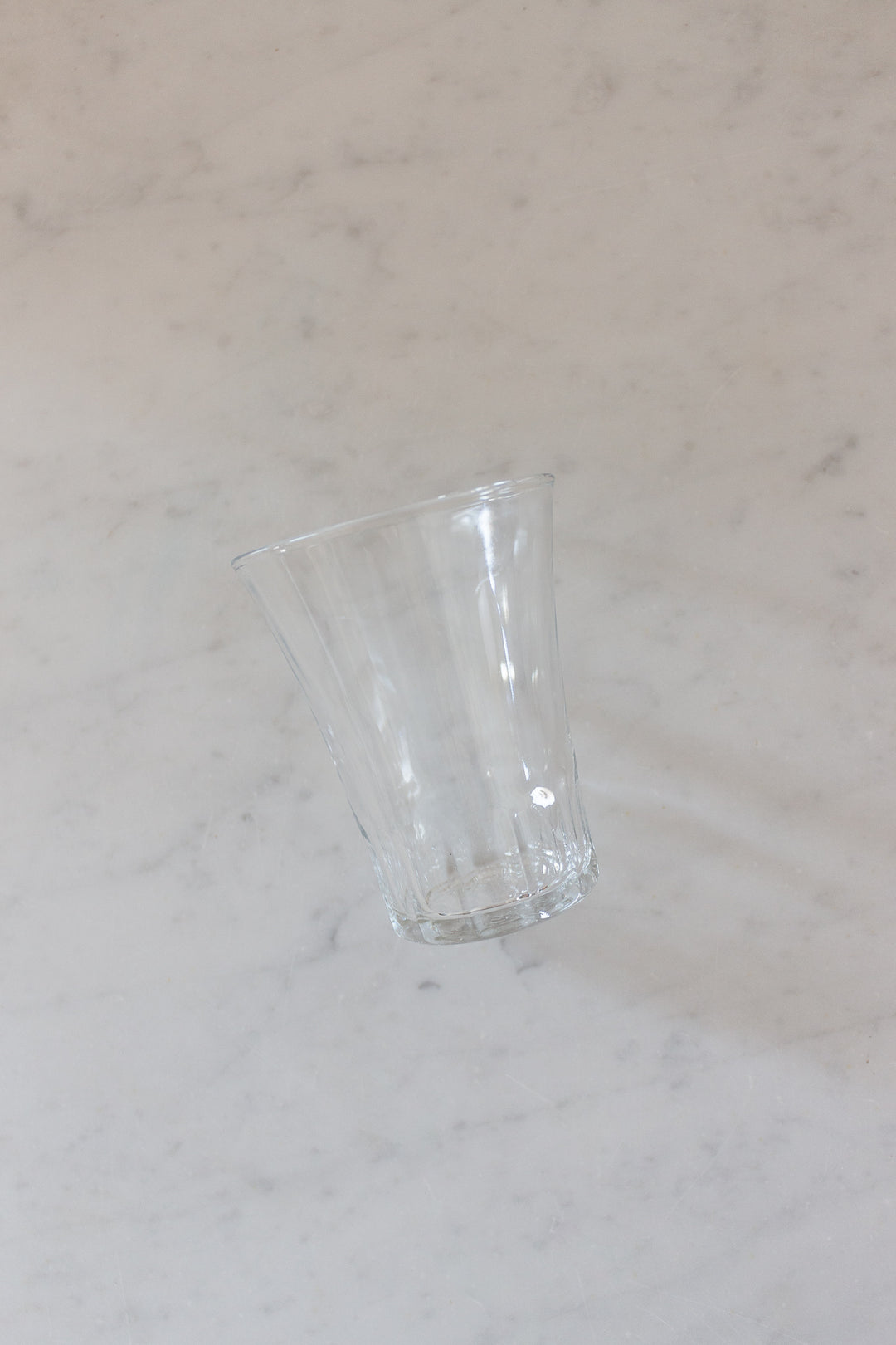 trio of vintage french juice glasses