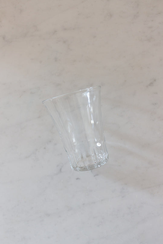 trio of vintage french juice glasses