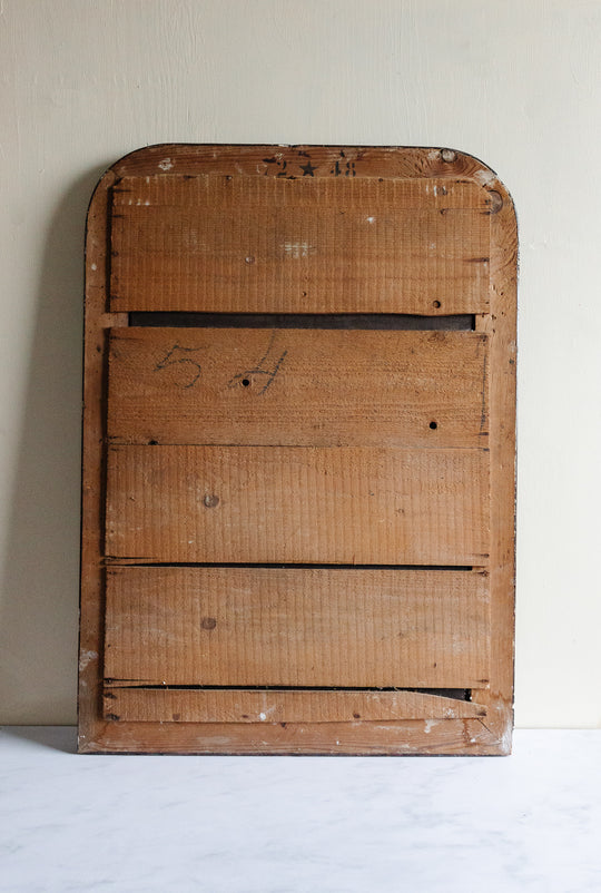 antique French louis philippe mirror, faux tortoise shell