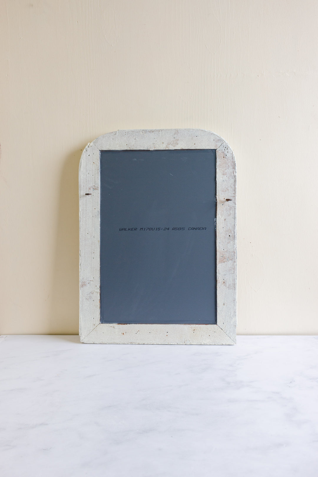 antique French louis philippe mirror, white finish