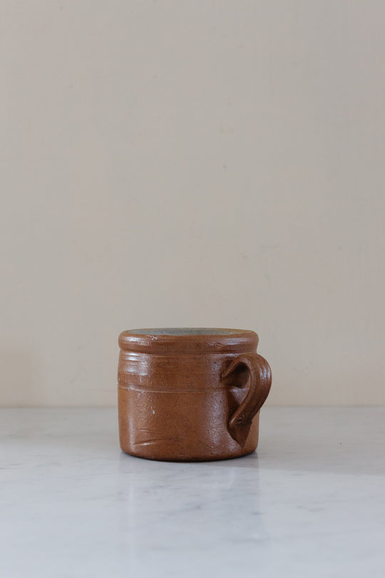 vintage french stoneware confit pot