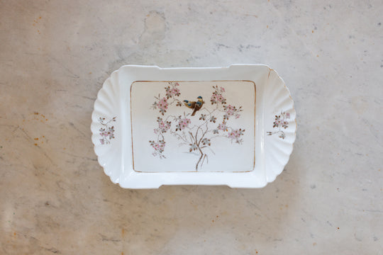 vintage Limoges chinoiserie porcelain platter