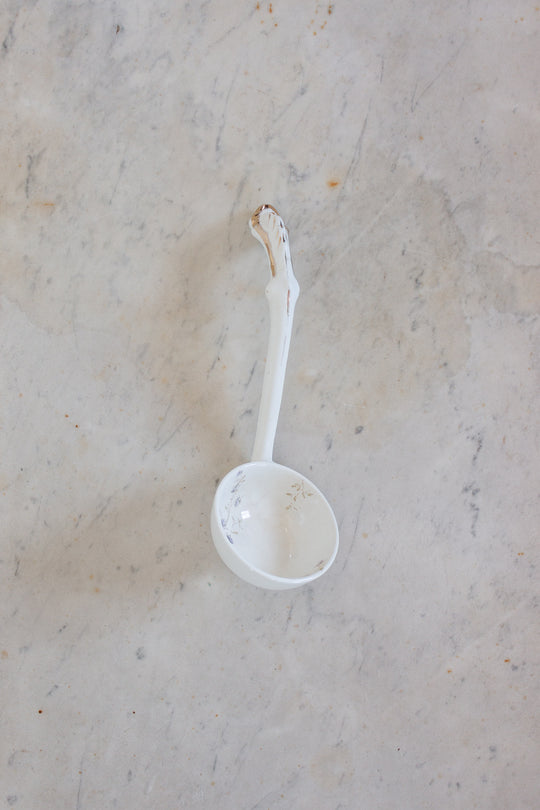 vintage Limoges porcelain ladle