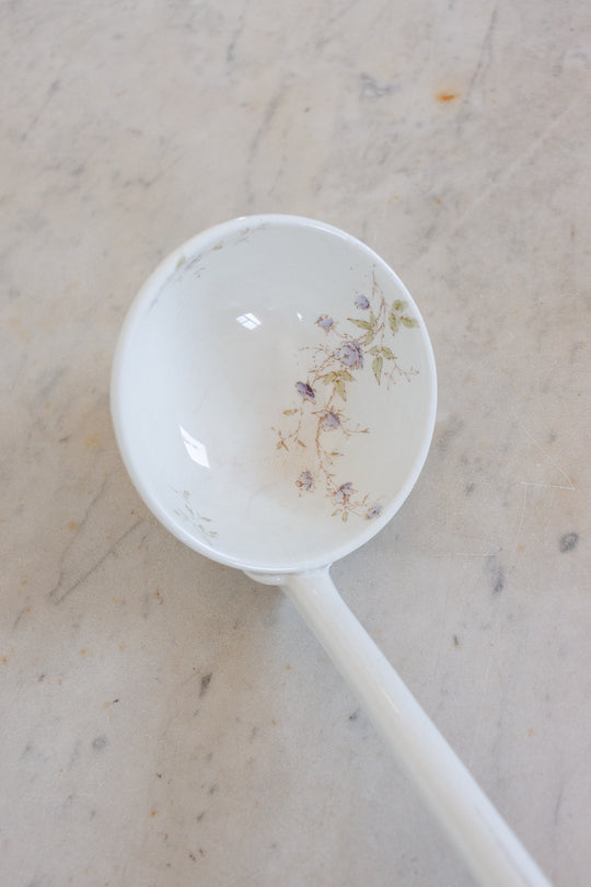 vintage Limoges porcelain ladle