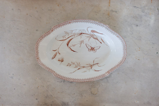 antique English T&R Boote transferware platter