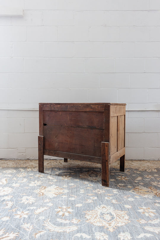 vintage french raw oak Parisian sideboard