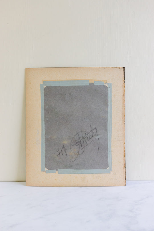 antique french artist portfolio, set of 14 landscape works