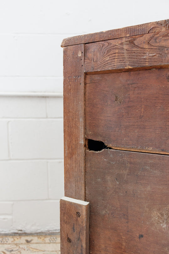 vintage french raw oak Parisian sideboard