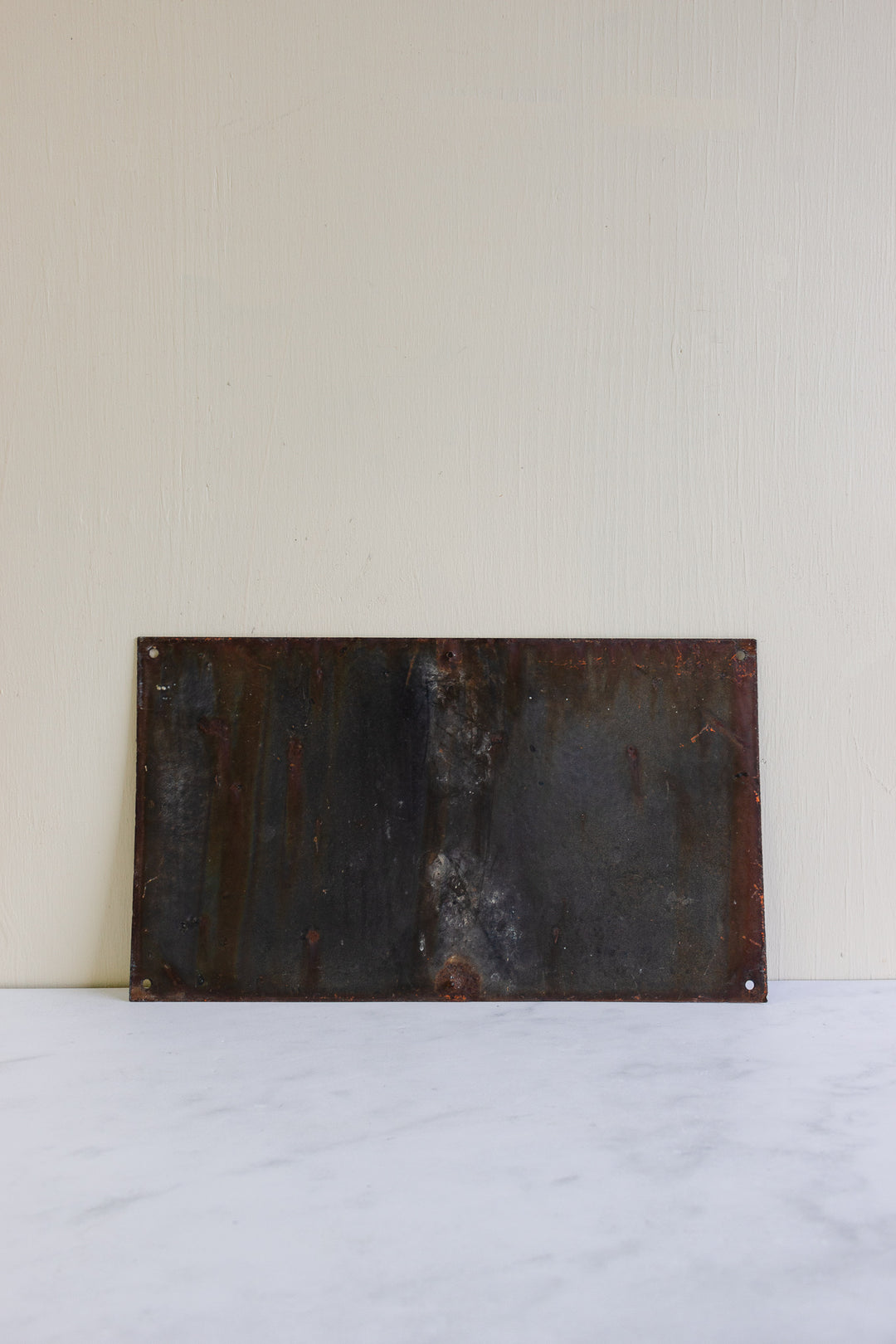 vintage French enamel house number sign, "32"