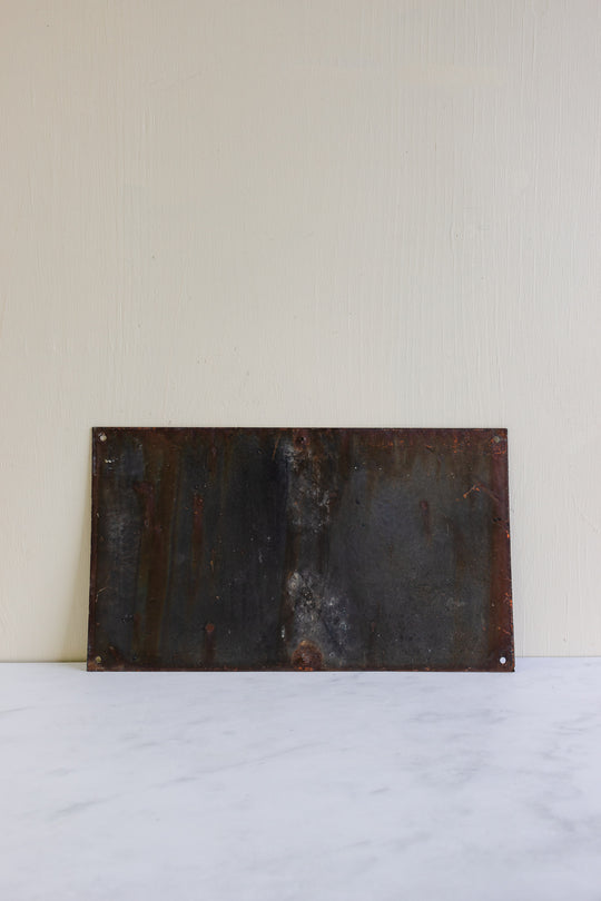 vintage French enamel house number sign, "32"