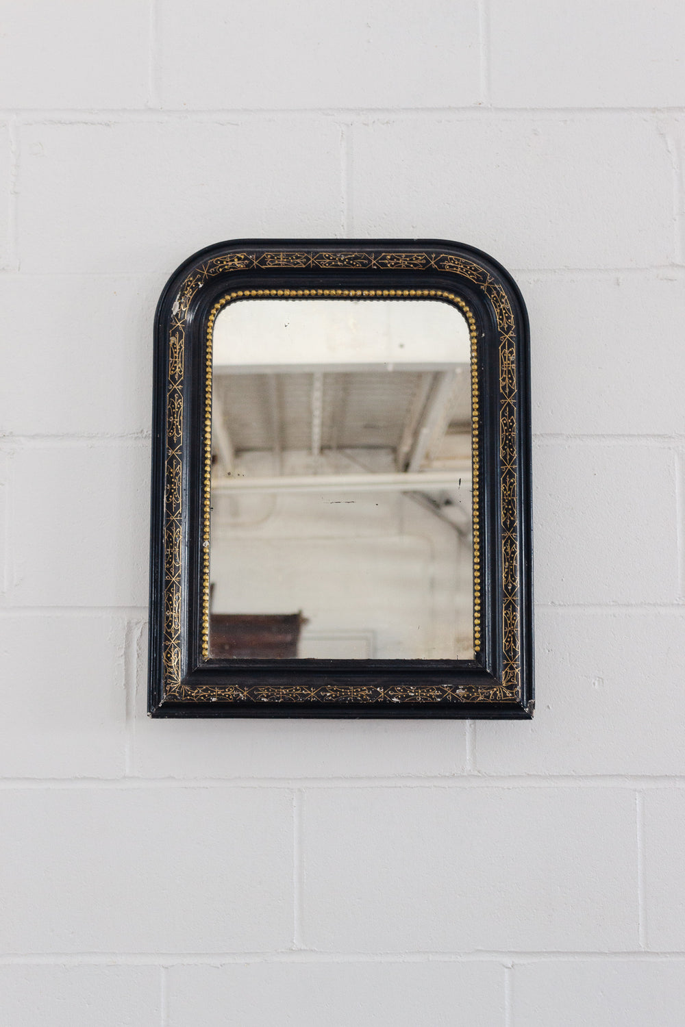 antique ebony & gilt Napoleon III louis philippe mirror