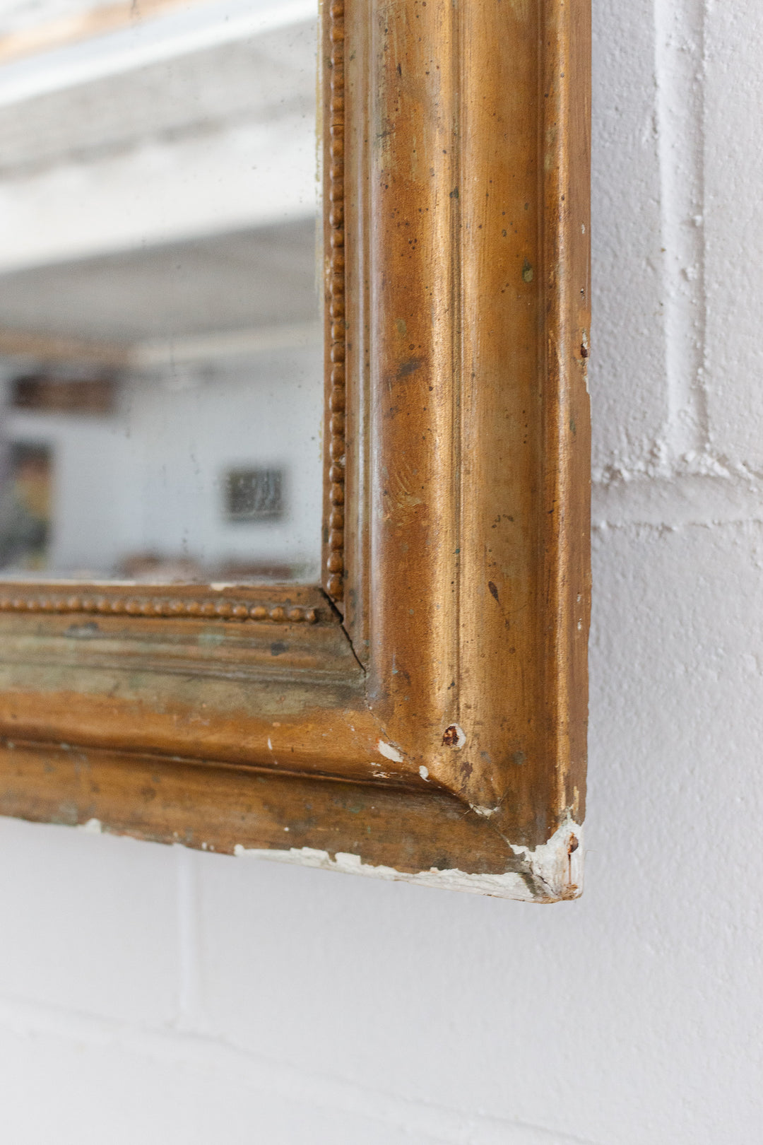 turn of the century French gilt louis philippe mirror