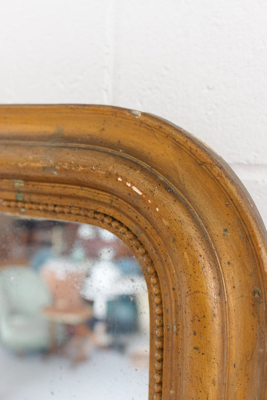 turn of the century French gilt louis philippe mirror