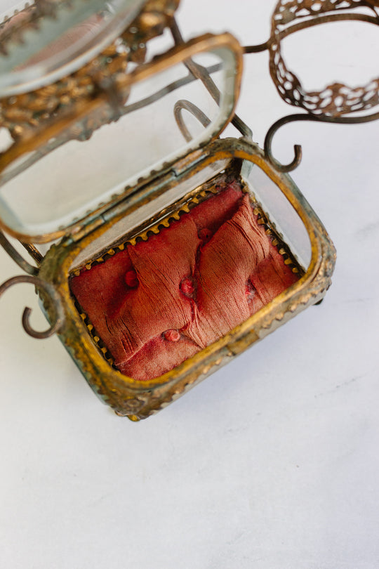 turn of the century French dressing table bijoux casket