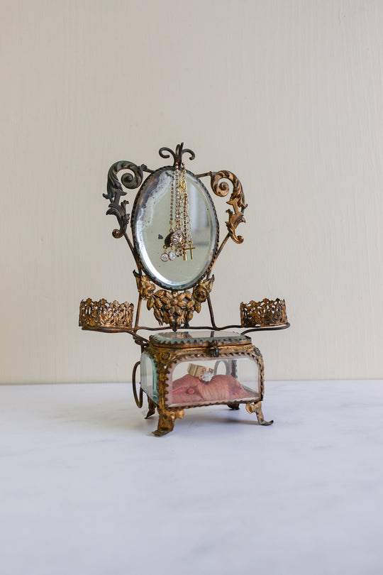 turn of the century French dressing table bijoux casket