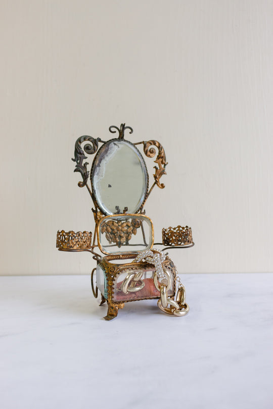 turn of the century French dressing table bijoux casket