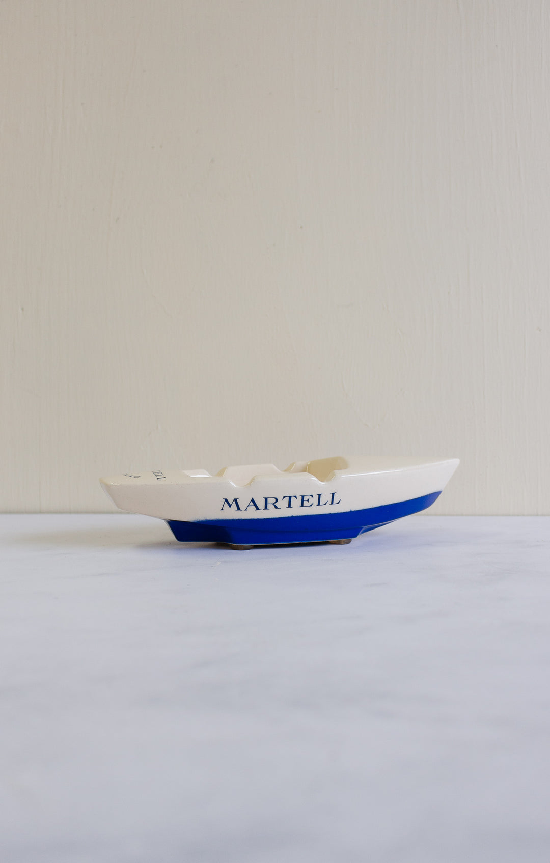 rare vintage french nautical Martell advertising ash tray