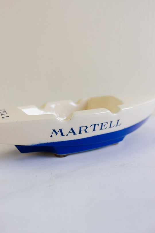 rare vintage french nautical Martell advertising ash tray