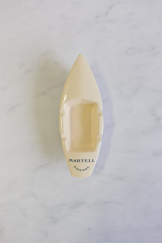 rare vintage french nautical Martell advertising ash tray