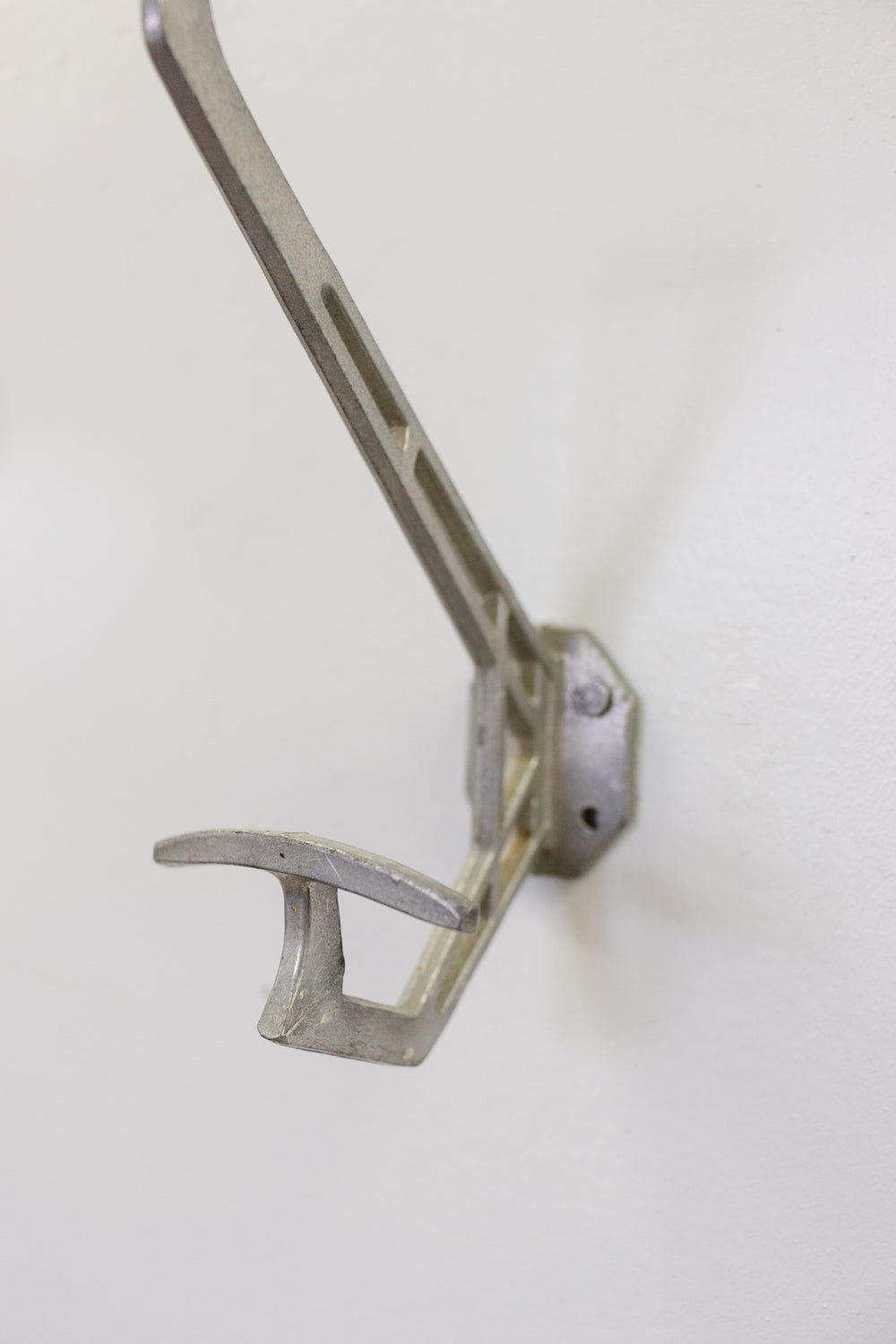 vintage French art deco schoolhouse aluminum hook