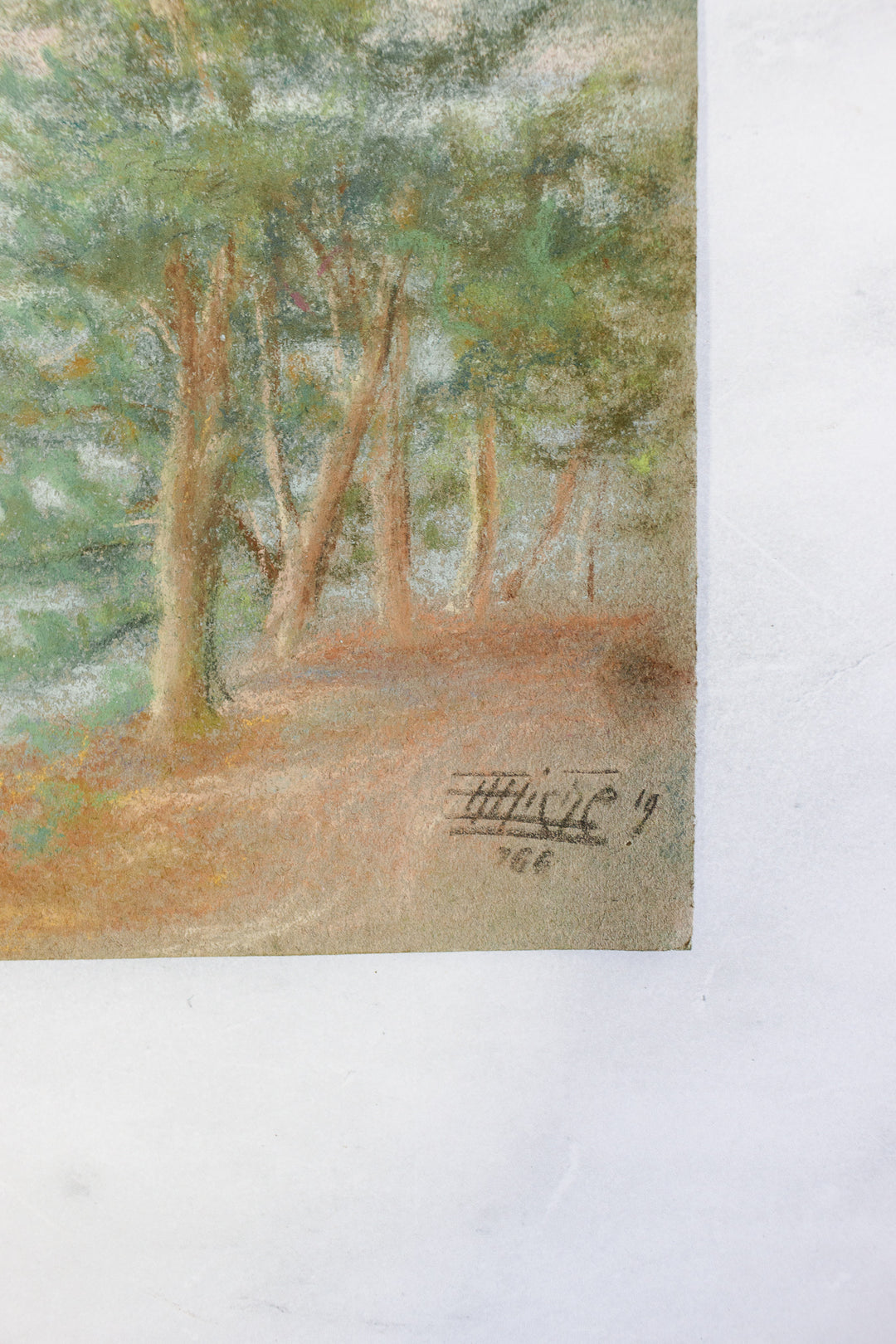 antique french artist portfolio, set of 14 landscape works