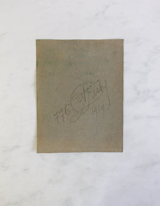 antique french artist portfolio, set of 14 landscape works