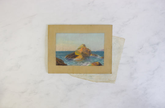 antique french artist portfolio, set of 14 landscape works