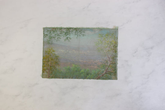 antique french artist portfolio, set of 14 landscape works