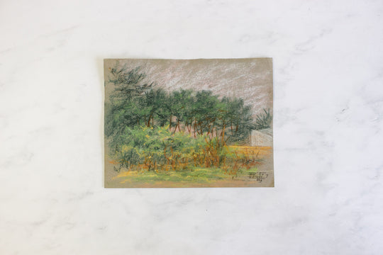 antique french artist portfolio, set of 14 landscape works