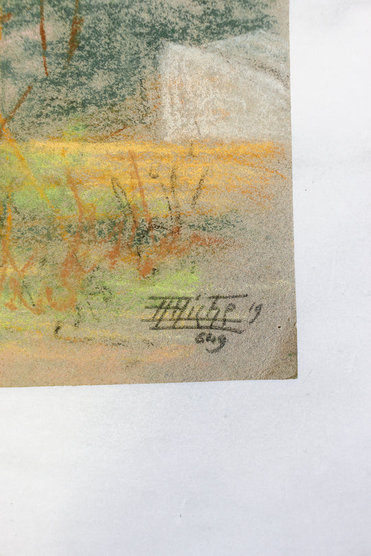 antique french artist portfolio, set of 14 landscape works