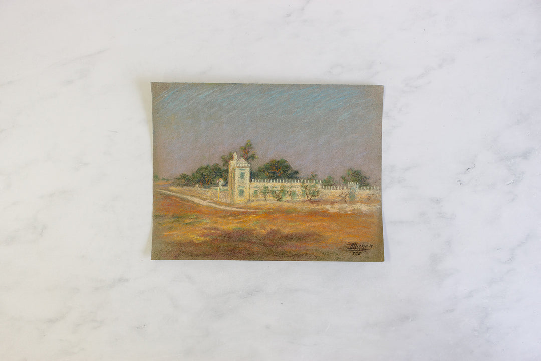 antique french artist portfolio, set of 14 landscape works