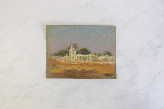 antique french artist portfolio, set of 14 landscape works