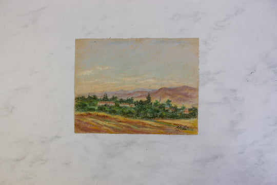 antique french artist portfolio, set of 14 landscape works