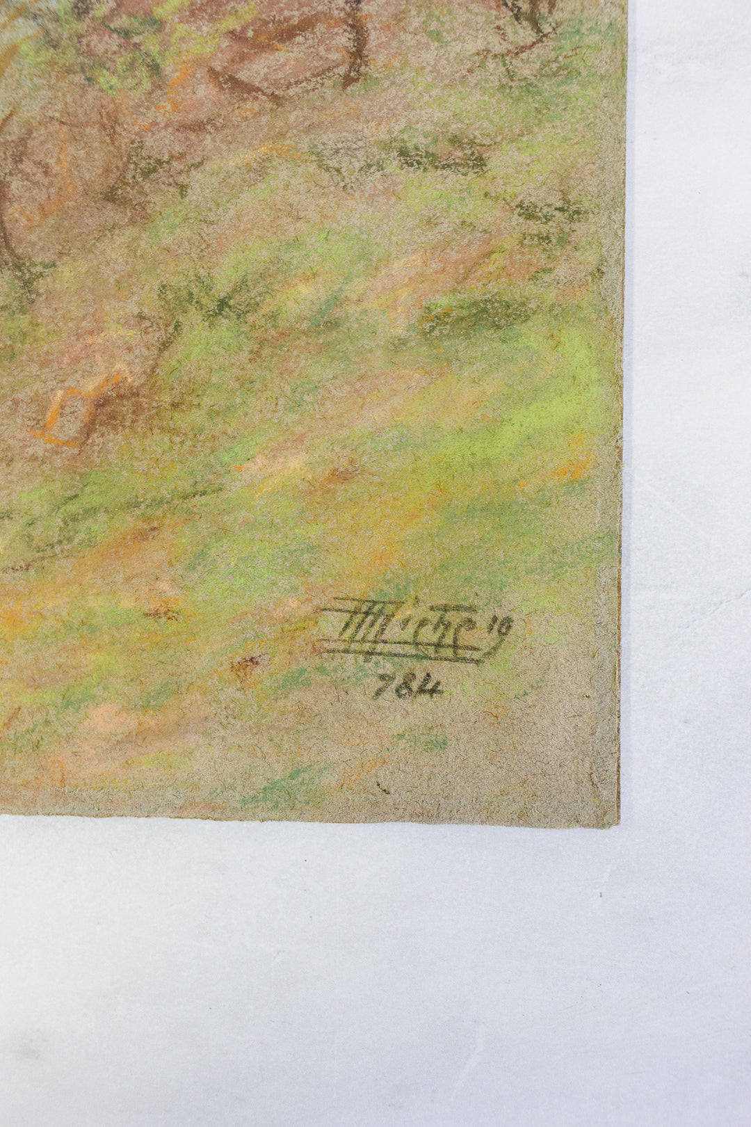 antique french artist portfolio, set of 14 landscape works