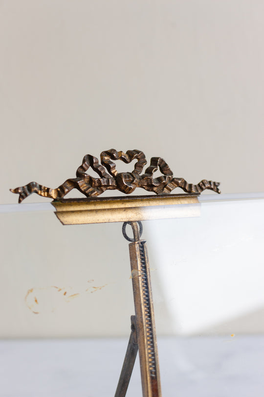 antique French beveled glass picture frames, set of two