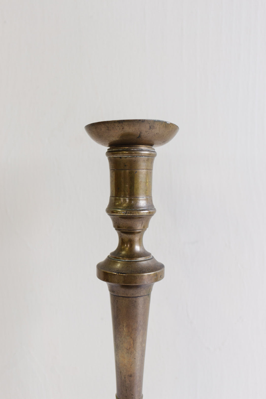 vintage French brass candlestick