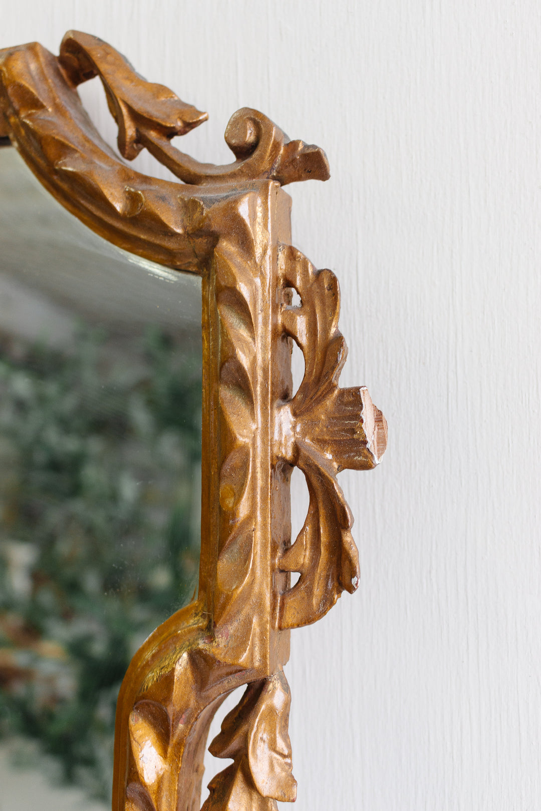 antique French gilt wood Louis XV mirror