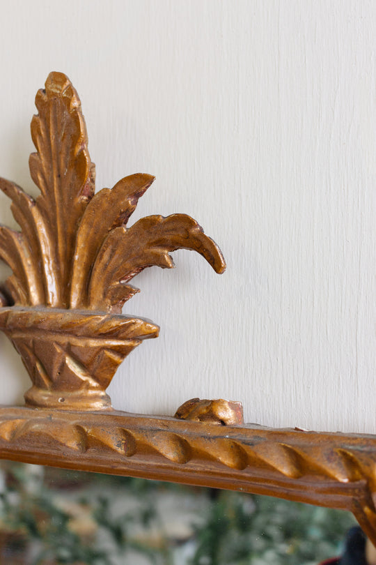 antique French gilt wood Louis XV mirror