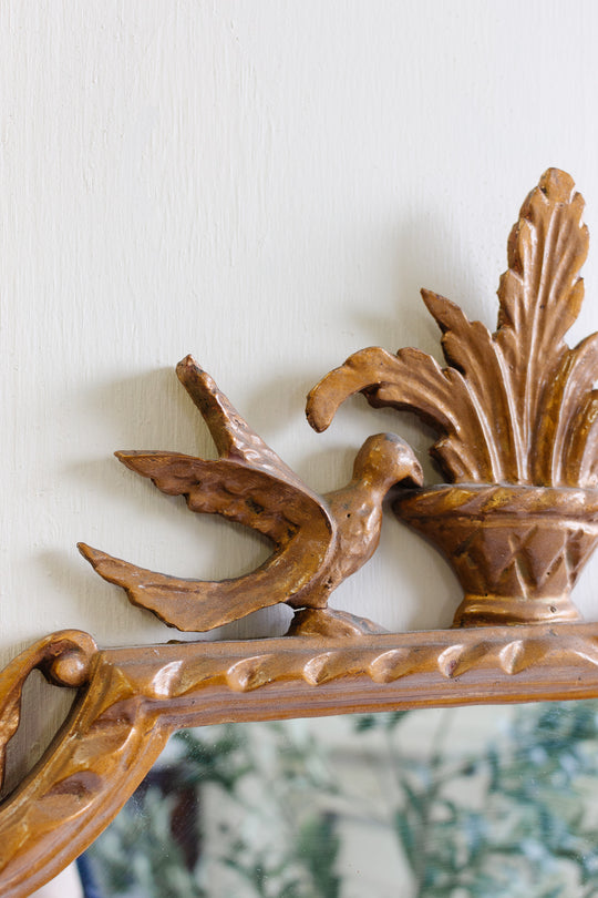 antique French gilt wood Louis XV mirror