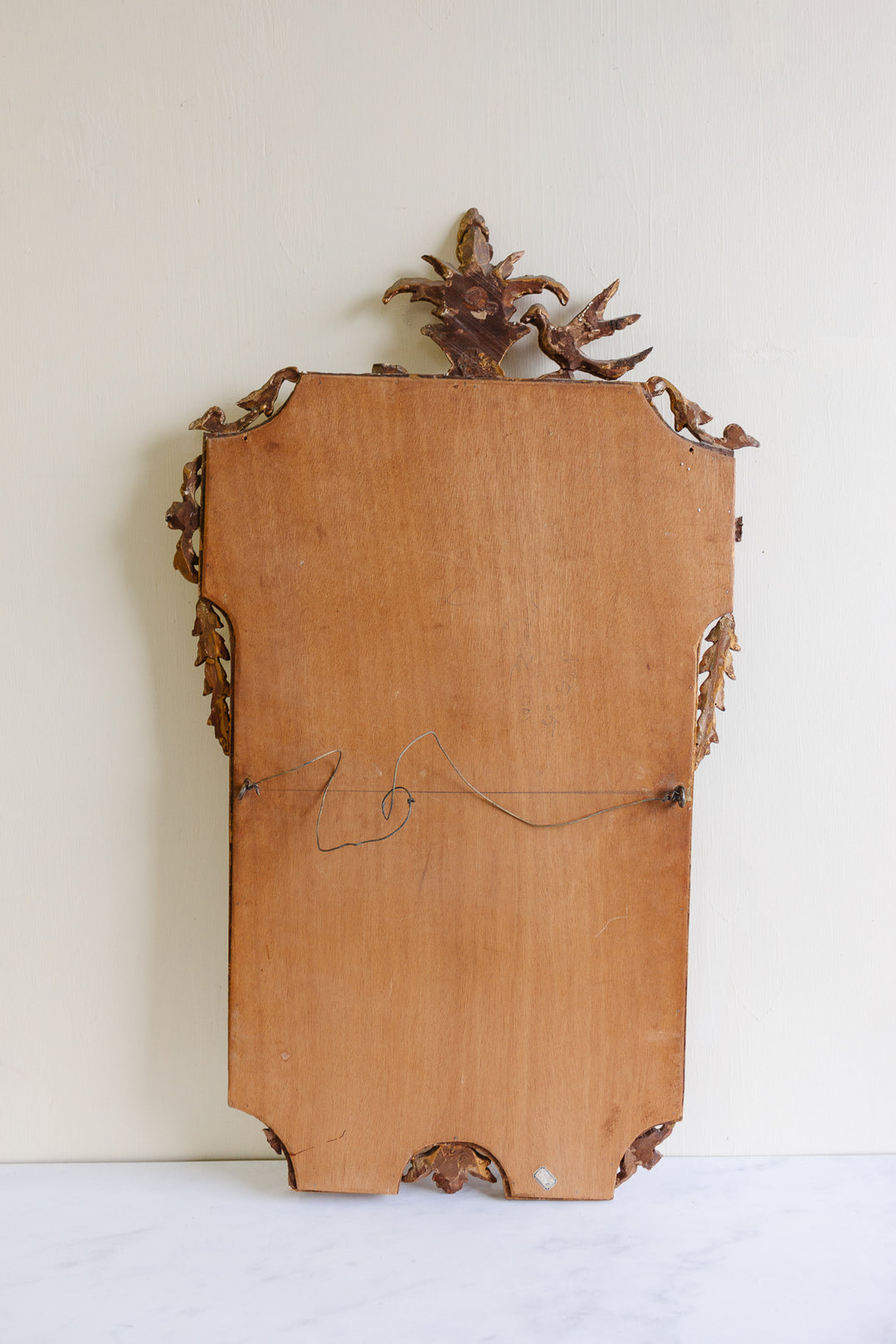 antique French gilt wood Louis XV mirror