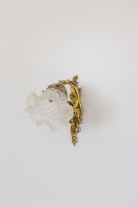 vintage French art nouveau wall sconce