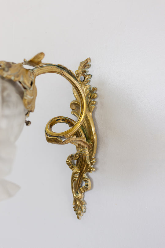 vintage French art nouveau wall sconce