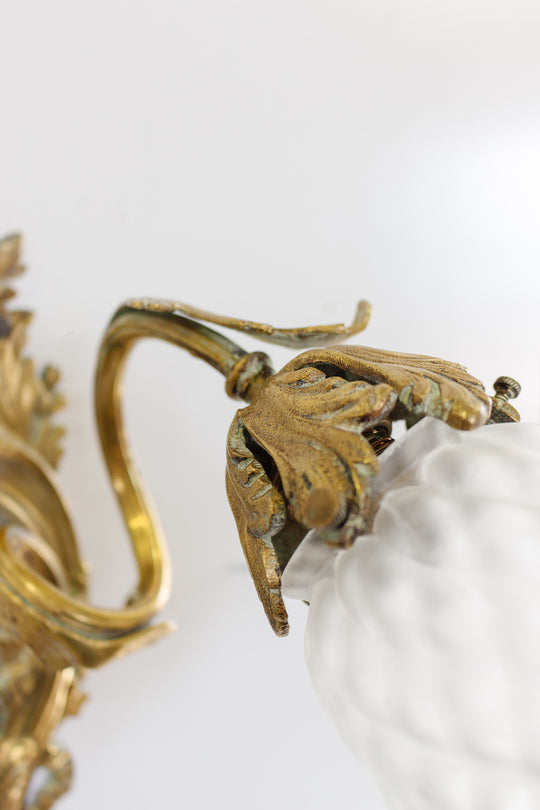 vintage French art nouveau wall sconce